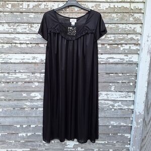 🌟 Lati Fashion Intimates Night Dress Sleepwear Lace Trim Sheer Size Medium